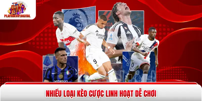 Nhiều loại kèo cược linh hoạt dễ chơi
